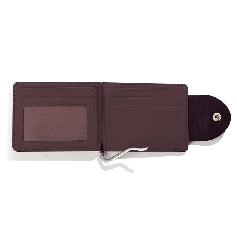Wholesale Custom Logo African New Designer Pu Leather Smart Money Clip Card Holder Purse Short Men S Wallets With Button6