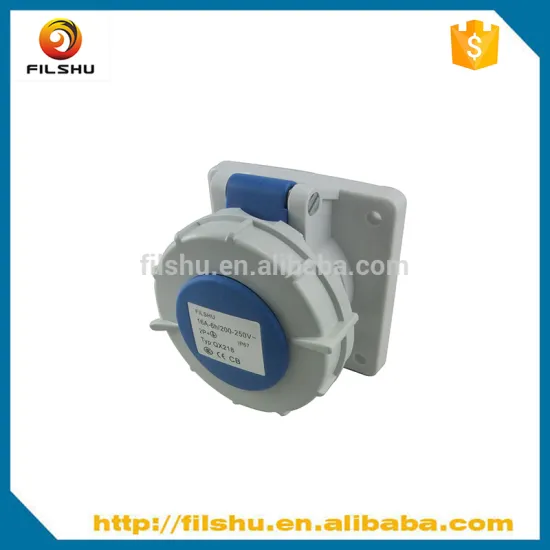 CE ROHS TUV Industrial Power Socket 240V 2 Poles 16A IP67 Industrial Socket