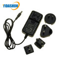 Interchangeable Plug 12V 2A Power Adapter 5.5*2.5