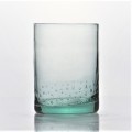 Gröna bubblor återvunnen sublimering kristall whisky glas