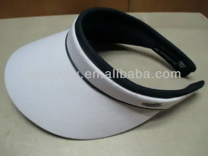 cotton twill clip sun visor hat