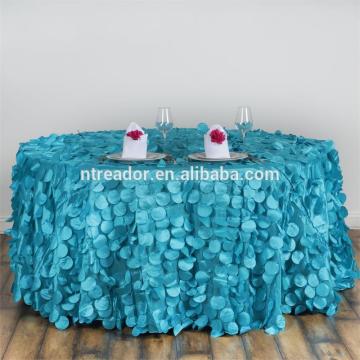 turquoise round petal tablecloth