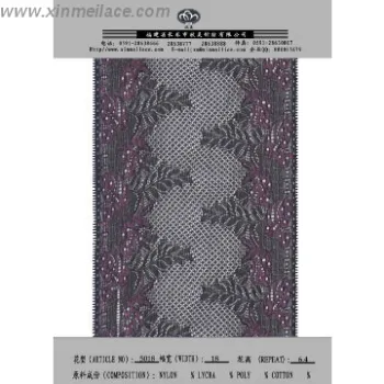 elegant nylon spandex lace for lingerie
