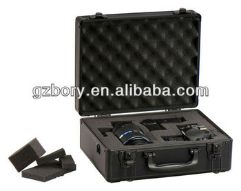 Black Aluminium Flight Camera Case Briefcase
