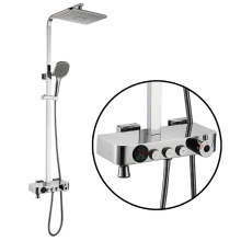 Wall-mounted Shower Faucets Sets Matte Black Overhead Shower
