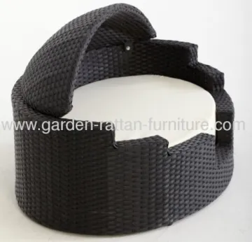 Outdoor Wicker Garden Bed For Pet Sun Beach Lounge 