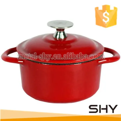 China antique cast iron enamel pot