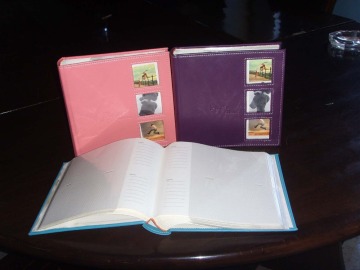 PU Classical Antique Book-Bound Slip-in Album Book Photo Frame
