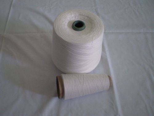 Ne30s 80/20 Polyester Viscose Yarn , Raw White Anti-bacteria