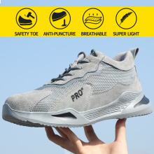 Men Work Safety Shoes Steel Toe Head Anti-puncture Anti-Stabbing Wearable Breathable Light Soft Sneakers Boots Construction