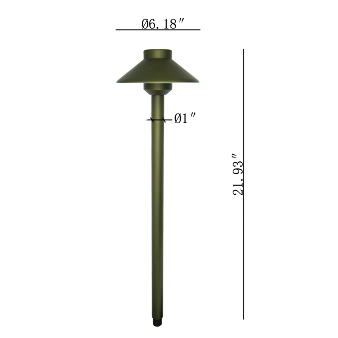 Pathway Lighting Antique Bronze Finish garden