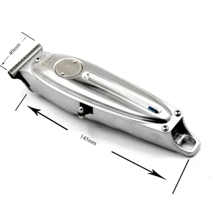 Kemei 1949 Professional Hair Clipper All Metal Men Electric Cordless Hair Trimmer 0mm Baldheaded T Blade Finish Haircut Machine