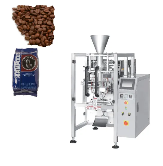 Automatic VFFS 1kg Coffee Beans Gusset Bag Packaging Machine