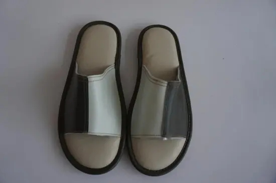 open toe fleece room shoes