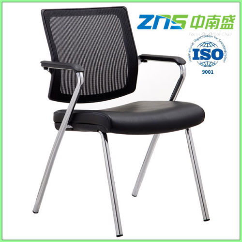 807-02 Korean mesh back stackable office chairs plastic chair with chrome legs