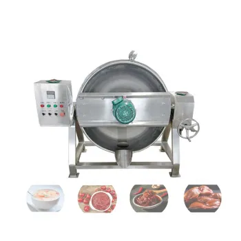High Efficiency Fully Automatic High-viscosity Marmalade Gas Planetary Stirring Wok Food Cooker With Mixer