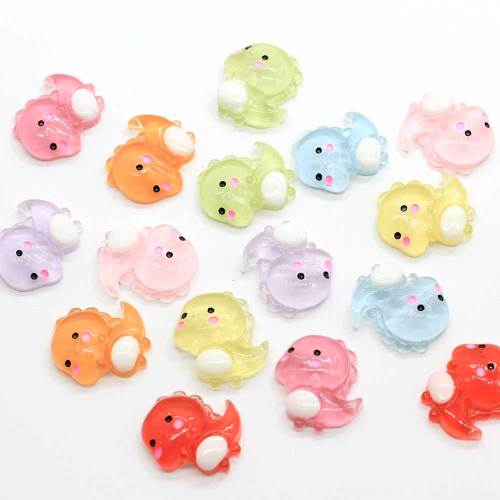 Resin Lovely Mixed Jelly Dinosaur Flatback Cabochon Scrapbook Kawaii DIY Embellishments Accessories