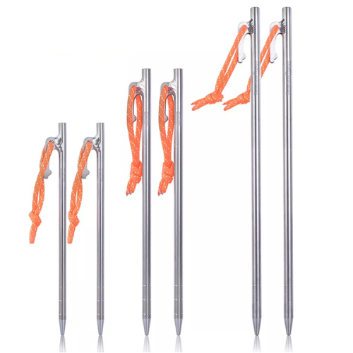 Titanium Alloy Tent Pegs Outdoor Camping Tent Stakes