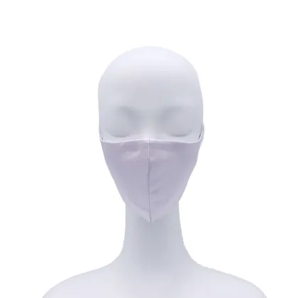 100% silk light purple face cover