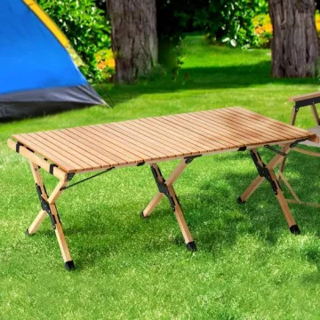 Portable Camping Side Table Ultralight Aluminum Roll Up Camping Car Small Folding Tables for Camping
