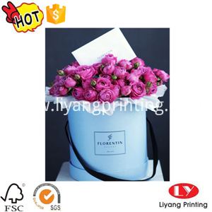 кругла коробка для квітів round flower box