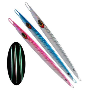 JOHNCOO 150G-300G Luminous Metal Jig Fish Lure for Saltwater Big Game Fishing