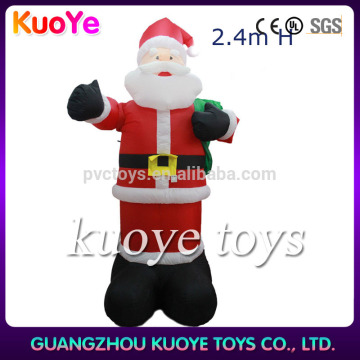 2.4m inflatable santa Claus for Christmas, inflatable Christmas decoration supplier, inflatable santa indoor