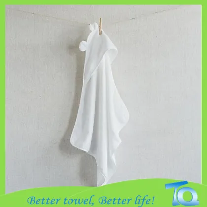 100% Terry Bamboo Fiber Baby Hooded Towel