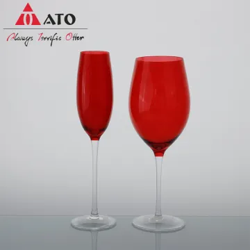 Red Crystal Wine Glasse Whisky Glass Wine Bottle