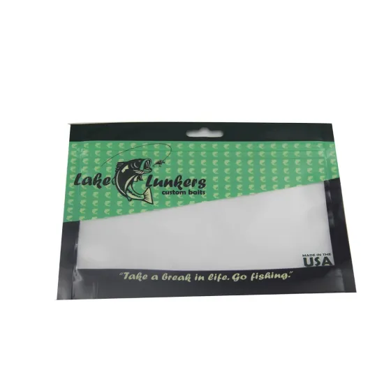 Plastic lures transparent soft plastic fishing  fishing lure with zip lock