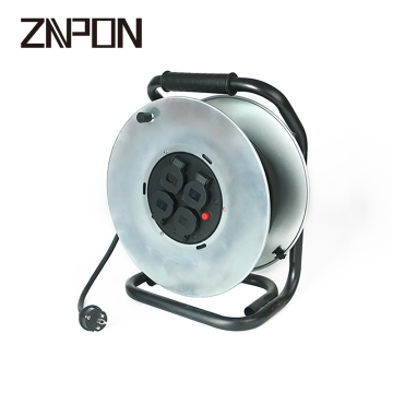 30/40/50M H07RN-F 3*1.5/2.5mm² Schuko Iron Extension Cable Reel