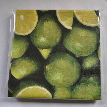 Green Lemon Printed Tissue