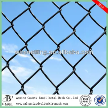 plastic twisted chain link fence/diamond wire mesh