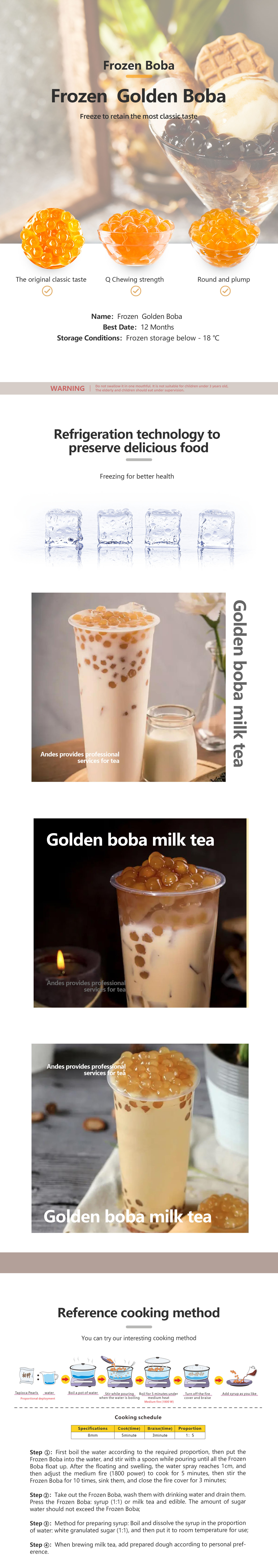 Golden boba milk tea