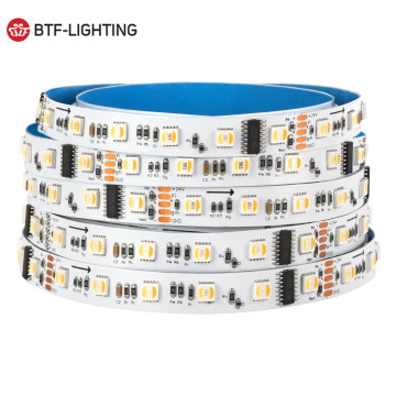 DMX512 Programmable RGB+CCT LED Strip 24V 60 LEDs/Meter UCS512G6 RGBCCT RGB RGBW Cool Warm White