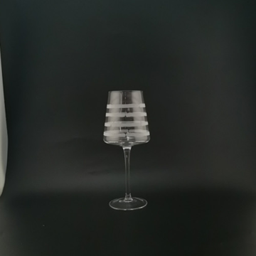 White Wine glass with frosted stem