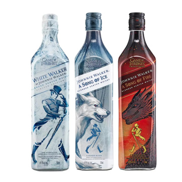 Shrink Film Labels for Liquor Bottle Packaging