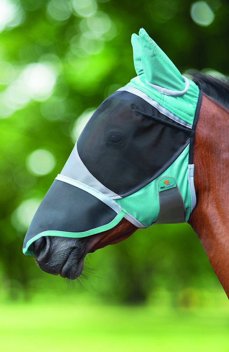 Produits De-Luxe Horse Fly Mask Mask Ears & Nez