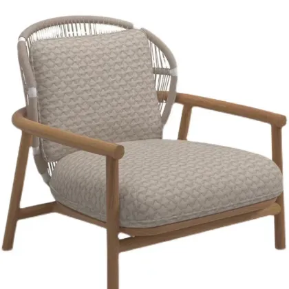 Wooden Outdoor Chair for Balcony Terrace Patio
