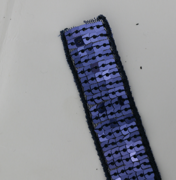 wholesale fashion shiny embroidered sequins banding trim with reversible sequin
