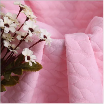Skin-friendly Pink Air Layer Baby Jacquard Clothing Fabrics