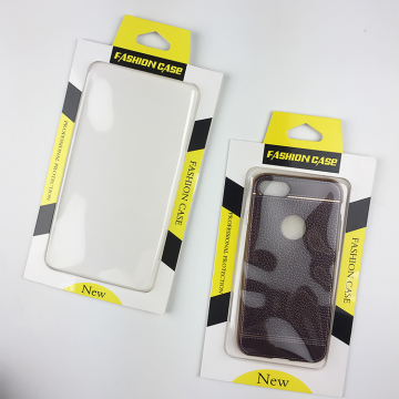 Paper cell phone case retail packaging box