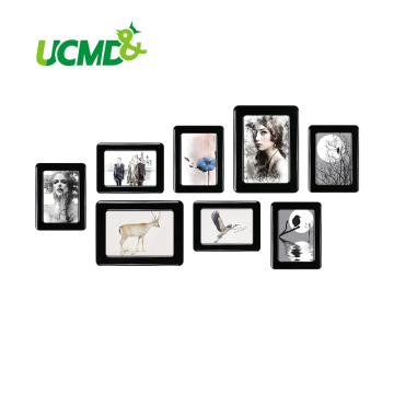 Magnetic Photo Frame With Adhesive Crystal Surface 6" X 4" 7" X 5" For Kids Room Wall Decor Magnet Picture Frame 8 Pieces / Set