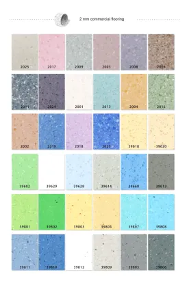 Antibacterial PVC sports flooring for hospitals
