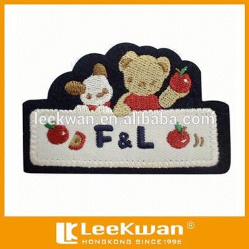 Cartoon Bears Applique Embroidery Patch For Garment Decoration
