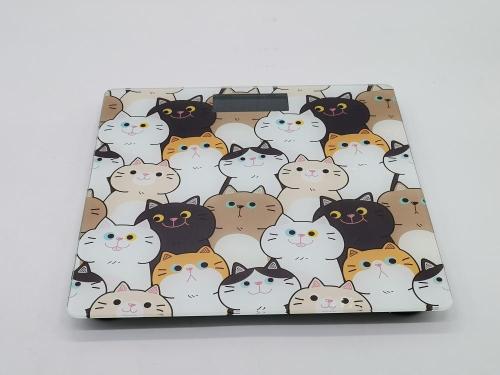 cartoon design tempered glass personal weighing scales
