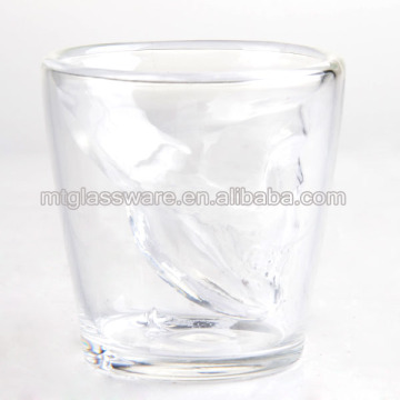 3oz borosillicate double wall tumbler skull shot glass