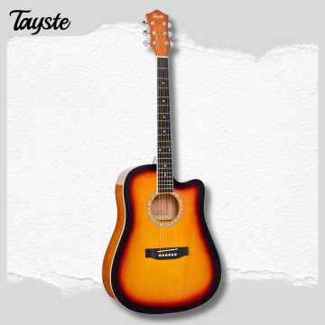Glossy 41 inch acoustic guitar