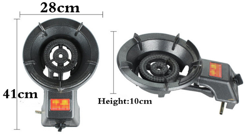 Energy saving high fire stove single commercial cast iron gas liquefied gas natural gas biogas bench type single stove
