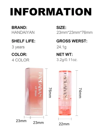 Temperature Changing Handaiyan 4 Colors Moisturizing Glitter Lipstick - Wholesale Cosmetics Makeup Offer